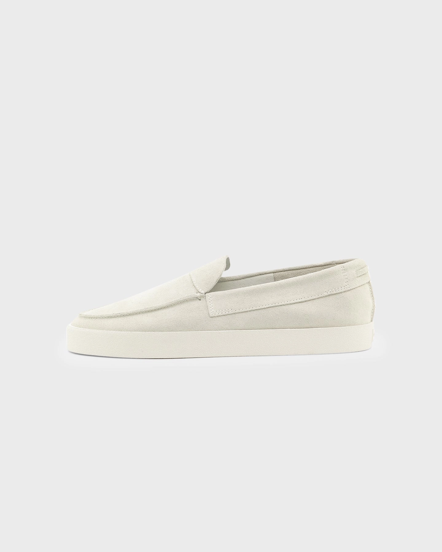 Multi Sport Versatility Saint Morta Hemisphere Suede Slip On Loafer White/White