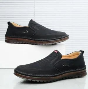 foot fashion Recycled Rubber Base Men Leather Soft Casual Shoes