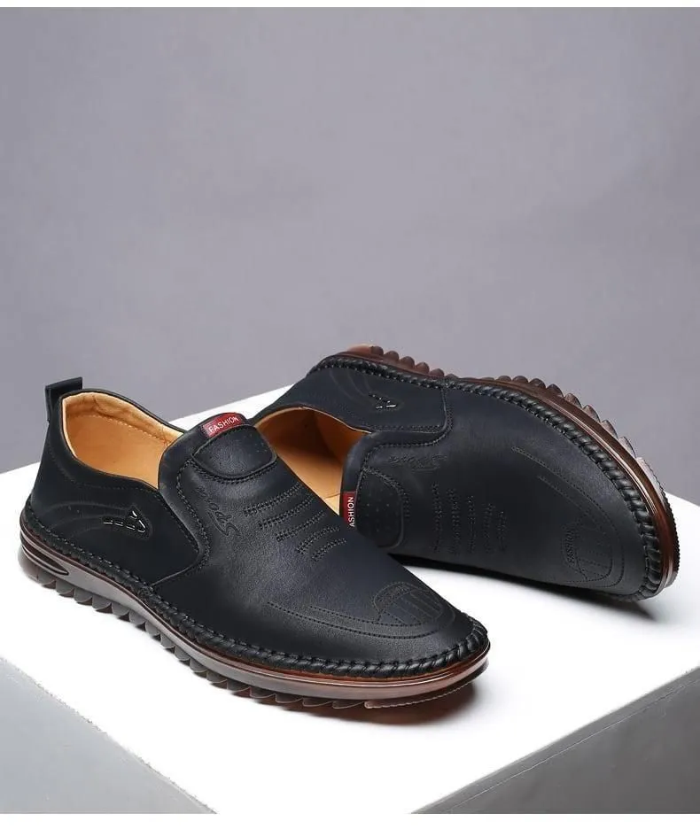 Men Leather Soft Casual Shoes Clogs