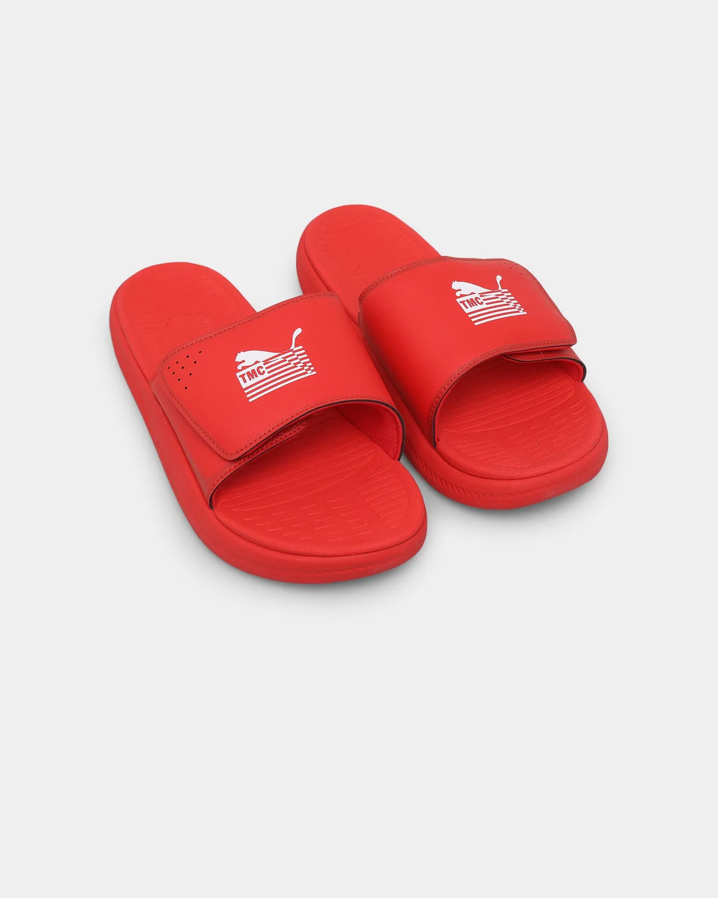 Puma Softride X TMC Slides High Risk Red-Puma White medium - quality Luxurious lining