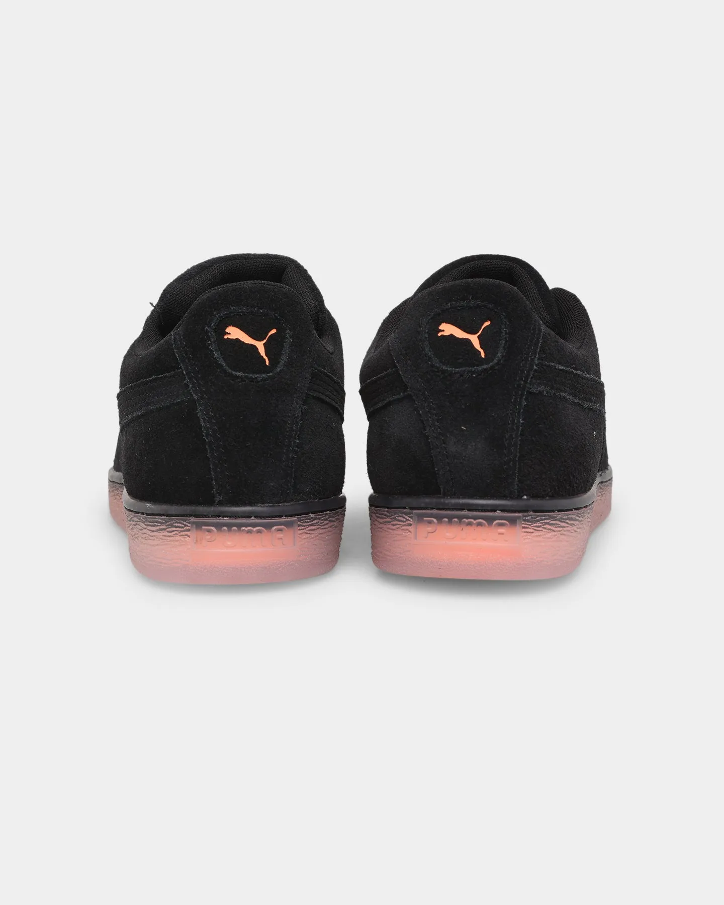 Puma Suede Displaced Basketball Shoes Puma Black-Neon Abrasion Resistant Reinforcements fascinating