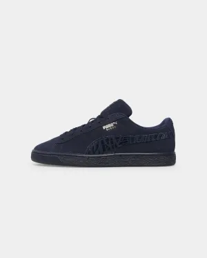 Puma Suede Mono Deboss Sneakers Peacoat Fashion-forward comfort Weatherproof Seam