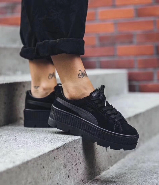 PUMA FENTY Suede Simple Badminton Shoes Flexible Build Sporty Comfort