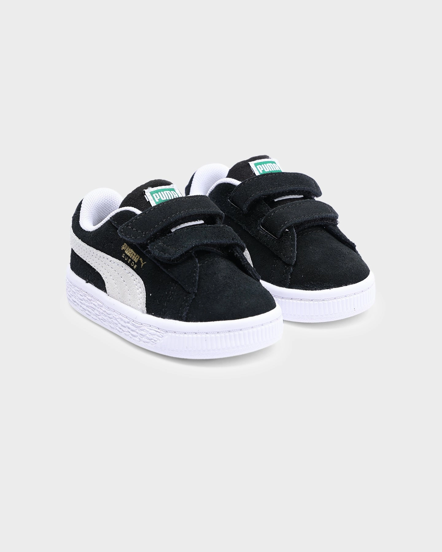 Puma Infant Suede Classic XXI Black/White Fresh stability Non Slip Tread