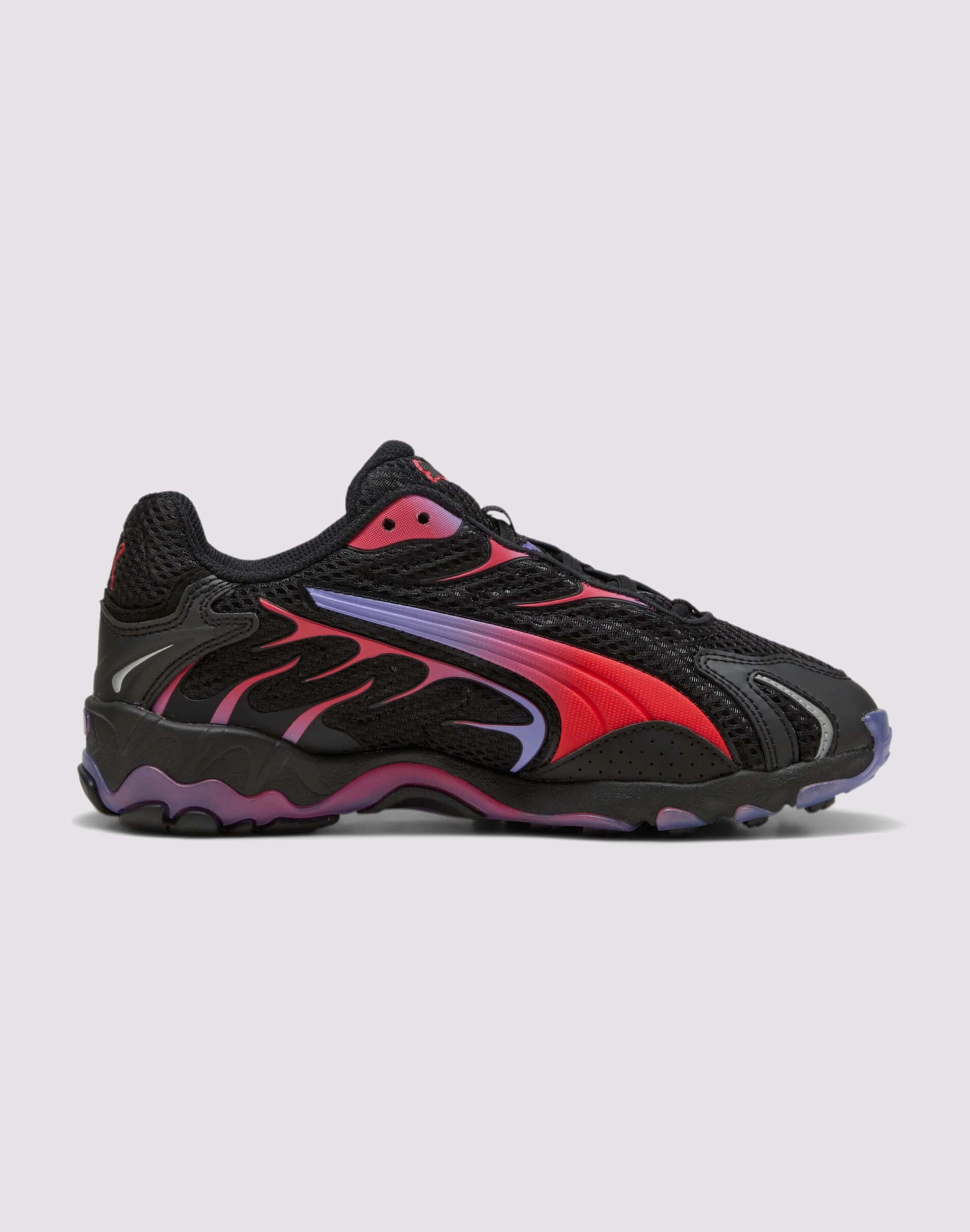 Puma Inhale "Black/Red" Grade School Kids' Easy Ride Compression Molded