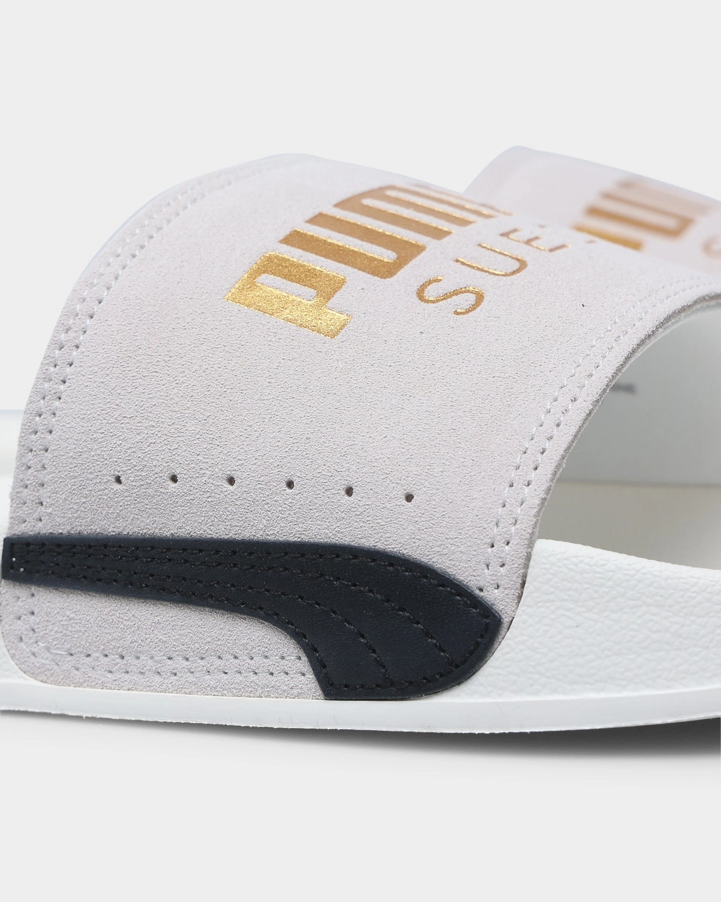 Elevated shock absorption engaging Puma Leadcat 2.0 Suede Classic Marshmallow/Puma Team Gold