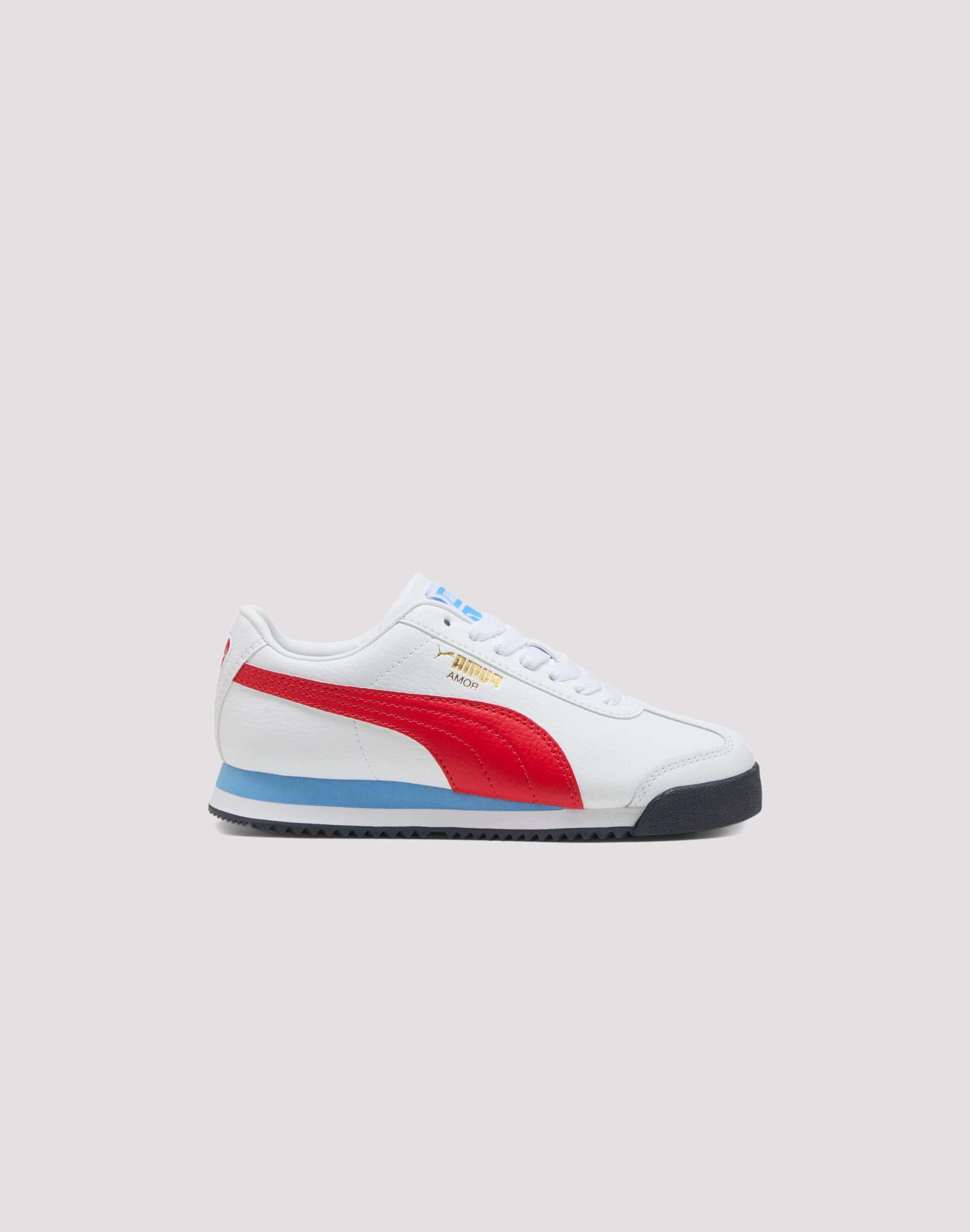 Puma Roma 24 Standard Grade School Boys' "White/Red/Blue" Comfortable to walk