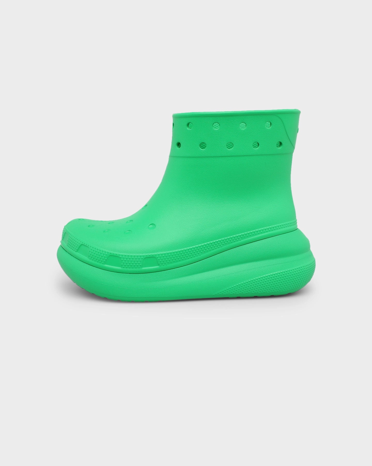 Crocs Women's Classic Crush Boot Grass Green Performance Wear stretchy design