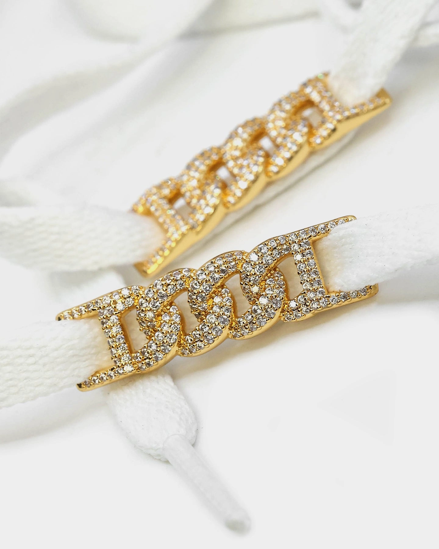 Low Top Low Touch Raising Hell Women's Iced Cuban Shoe Charm Gold