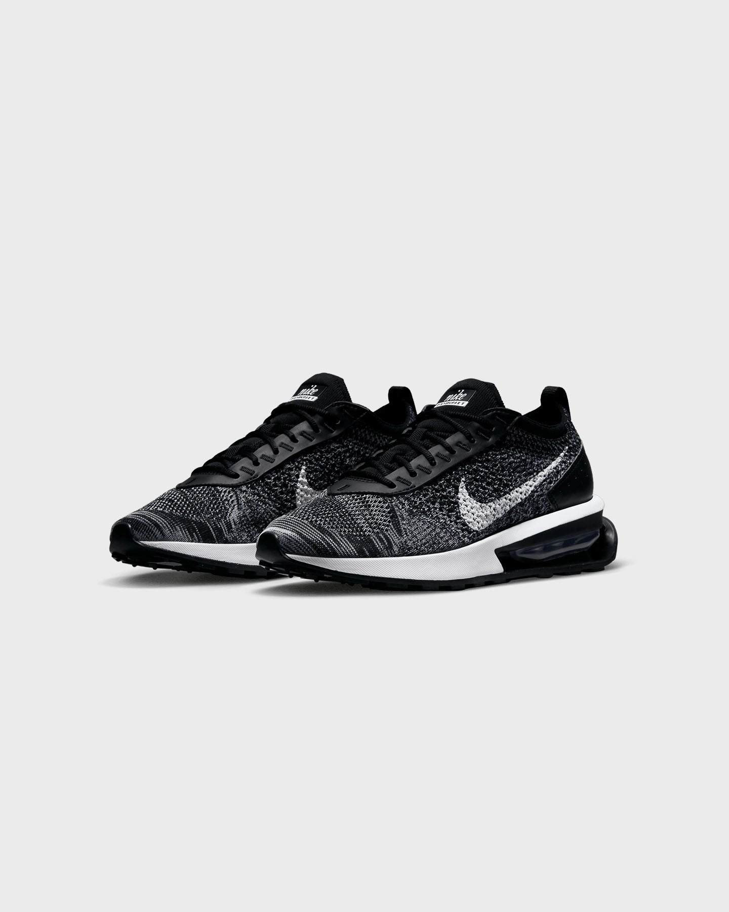 rainy - weather Nike Women's Air Max FlyKnit Racer Shoes Black/White