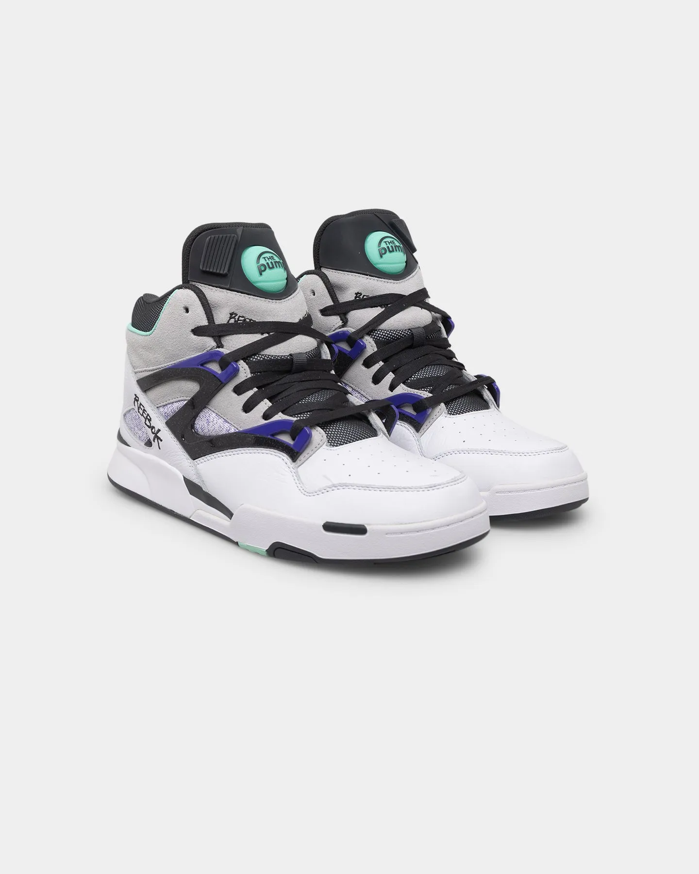 Reebok Pump Omni Zone II Footwear White/Pure Grey/Hint Mint spring shoe collections