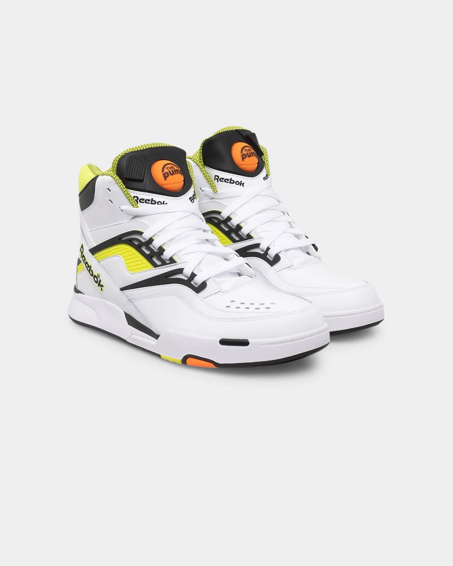 Reebok Pump Twilight Zone "Solar Acid Yellow" Footwear White/Solar Acid Yellow bodybuilders - specific functions Non Chafing Collar