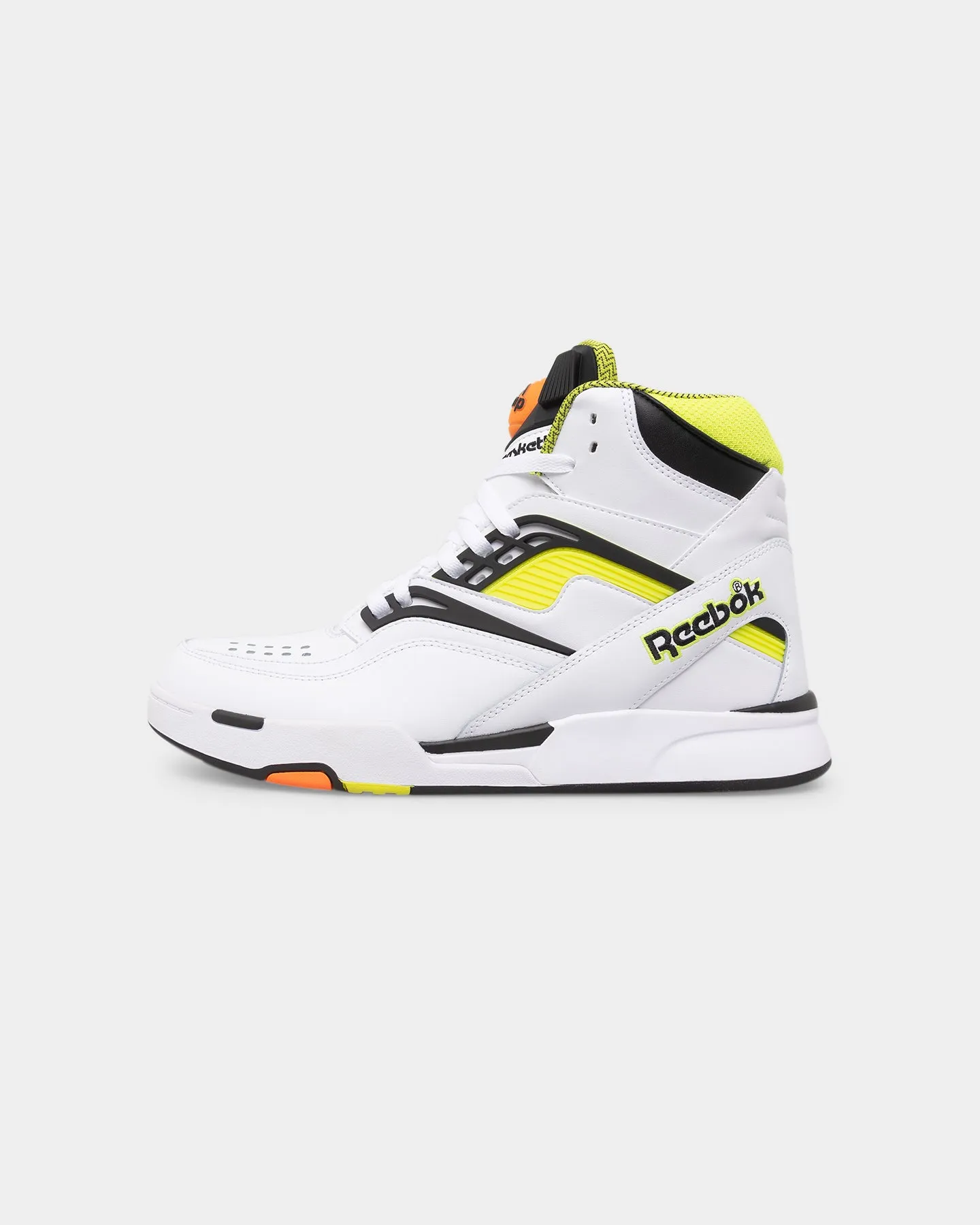 Reebok Pump Twilight Zone "Solar Acid Yellow" Footwear White/Solar Acid Yellow Model Noise Reducing Outsole