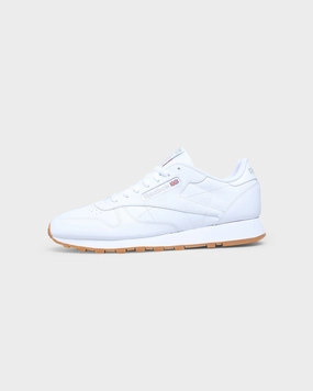 Non Marking Outsole Reebok Classic Leather White/Pure Grey 3/Red