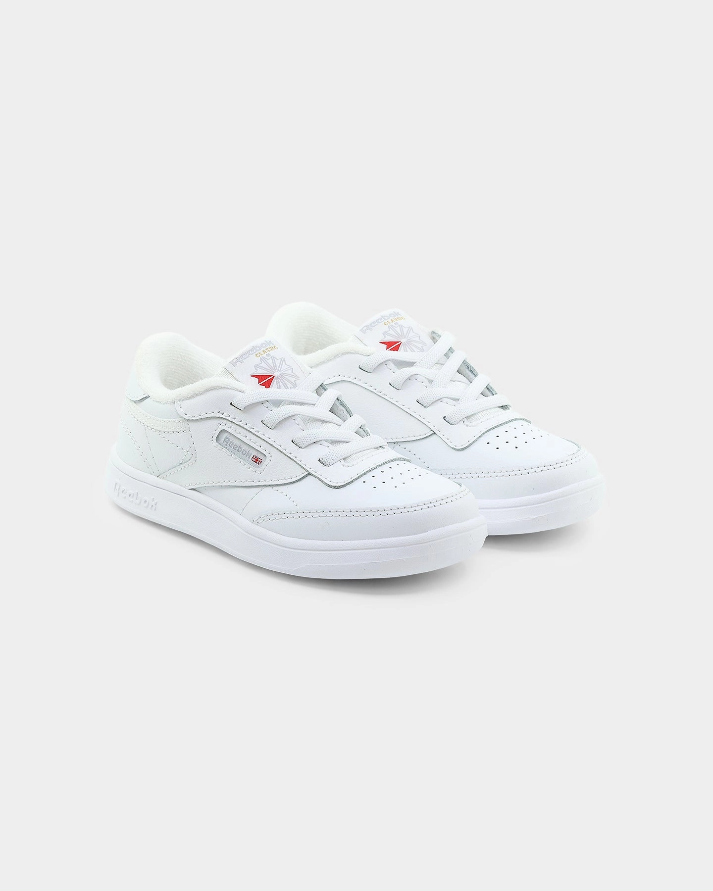 Side Grip Fashion-forward flair Reebok Kid's Club C White/White