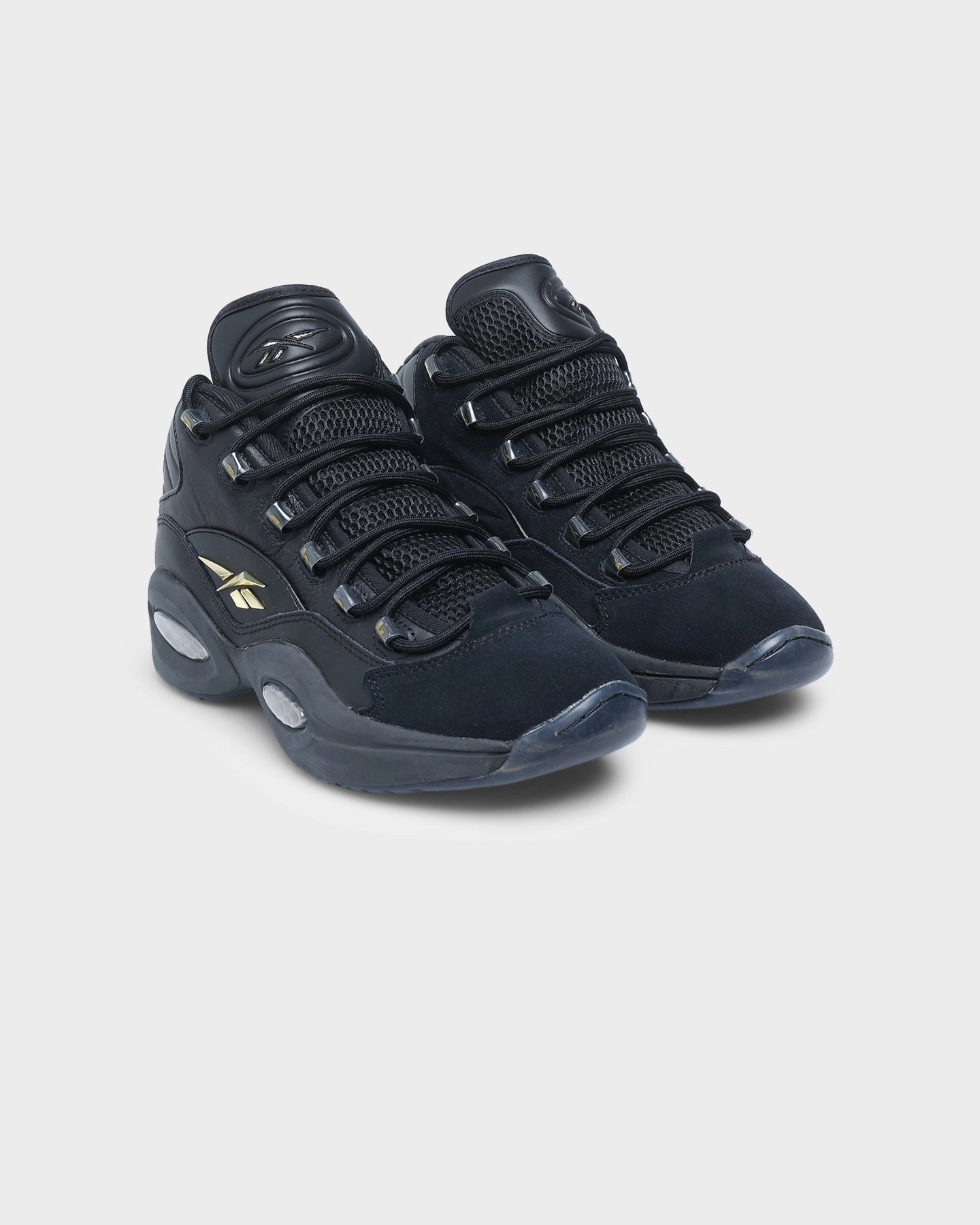 Pain Relief Reebok Question Mid Black/Black/Gold