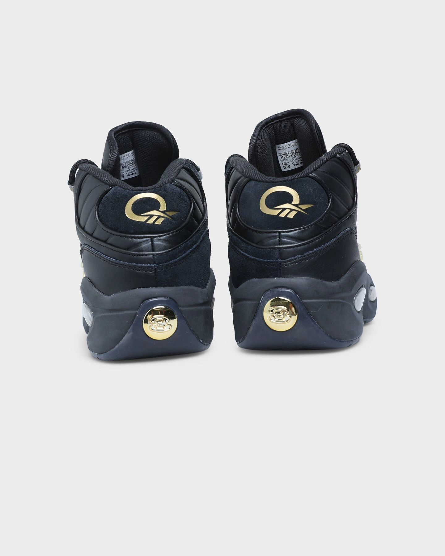Ventilation Channel System whole - size Reebok Question Mid Black/Black/Gold