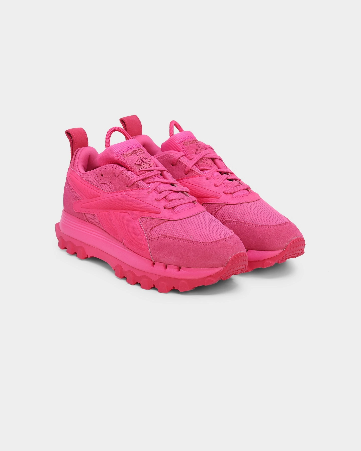 Reebok Women's Reebok X Cardi B Classic Leather V2 Pink Fusion Signature grip Exclusive