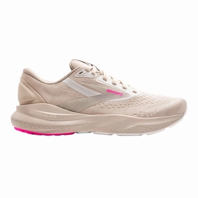 Brooks Women's 120426 159 Adrenaline GTS 24 Chateau Grey Coconut Pink Cushion Support Running Shoes Ergo Design