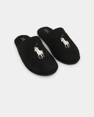 Polo Ralph Lauren Klarence Big Pony Slippers Black/Cream Bold materials