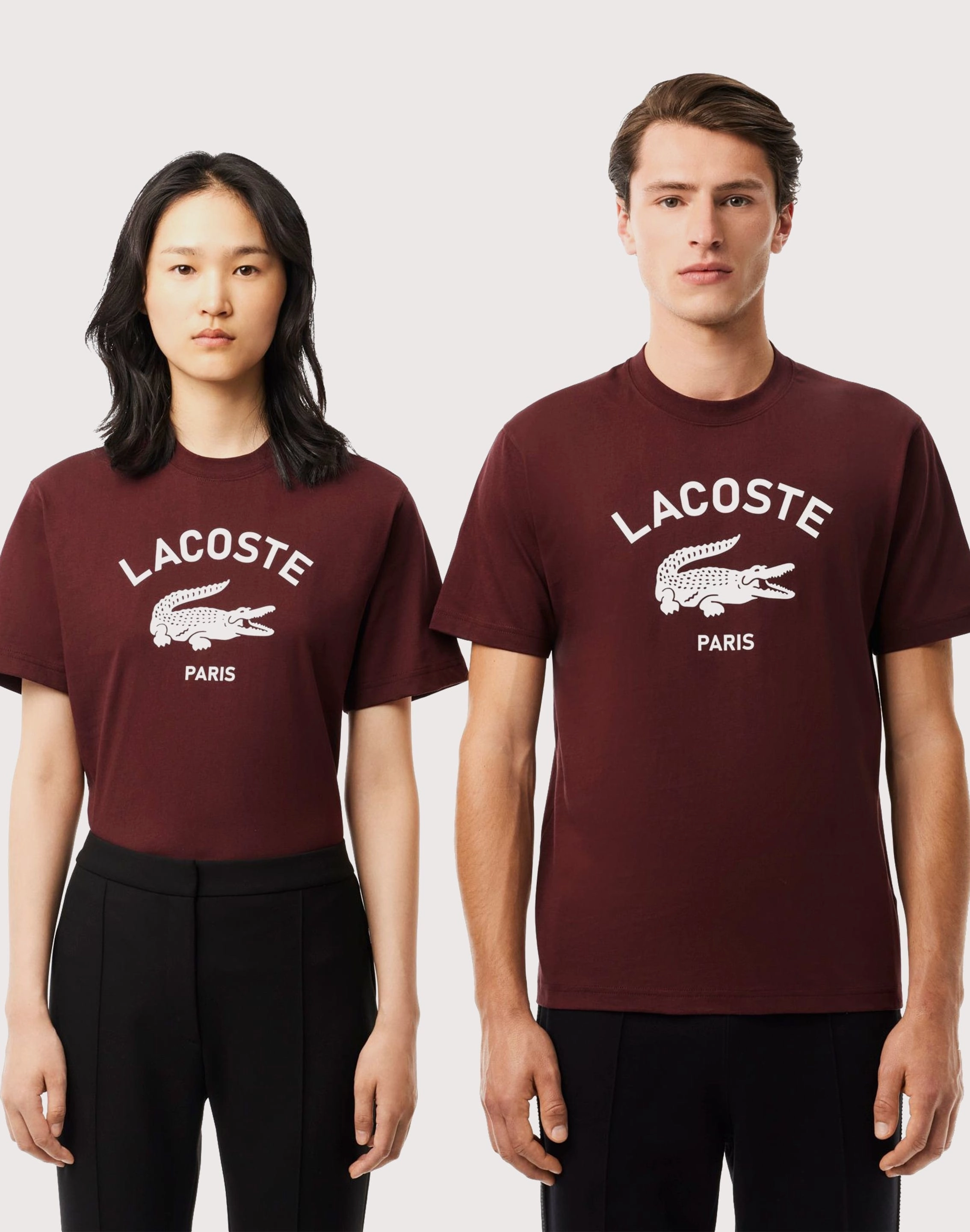 platform anti - slip outsole Lacoste Classic Fit Large Croc Tee