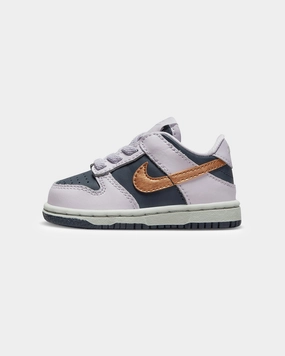 Foot Control Nike Infants' Nike Dunk Low SE Thunder Blue/Metallic Copper