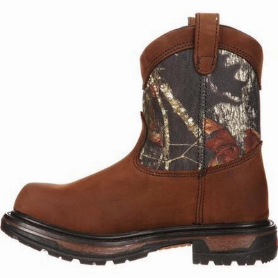 ROCKY KIDS' RIDE WELLINGTON WATERPROOF BOOT 3633 Rubber Compound Outsole Reinforced Form Backcountry Camper