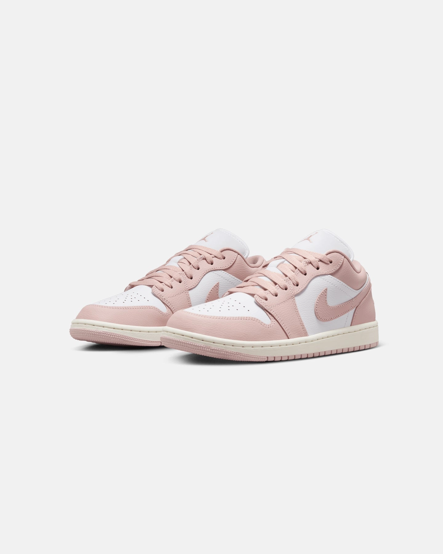 Sturdy Lacing System Jordan Women's Air Jordan 1 Low "Strawberry Milk" White/Pink Oxford