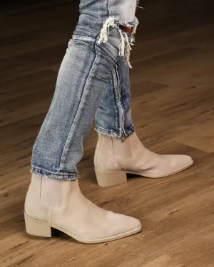 Saint Morta Nomad Pointy Toe Chelsea Boot Light Stone Breathable Design