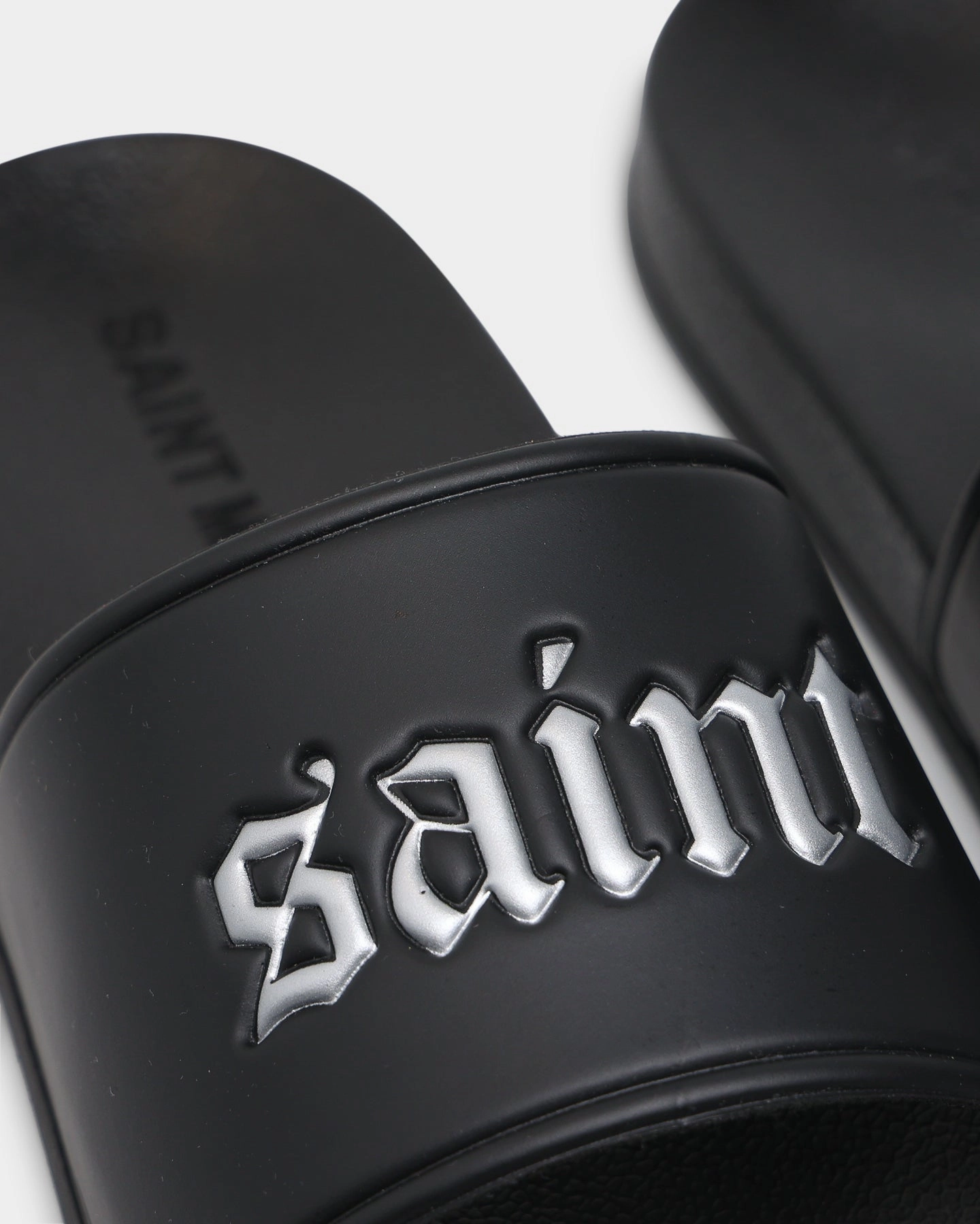 Saint Morta Cambronne Slide Black/Silver Roomy Fit