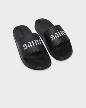 Saint Morta Cambronne Slide Black/Silver Flexible Lining