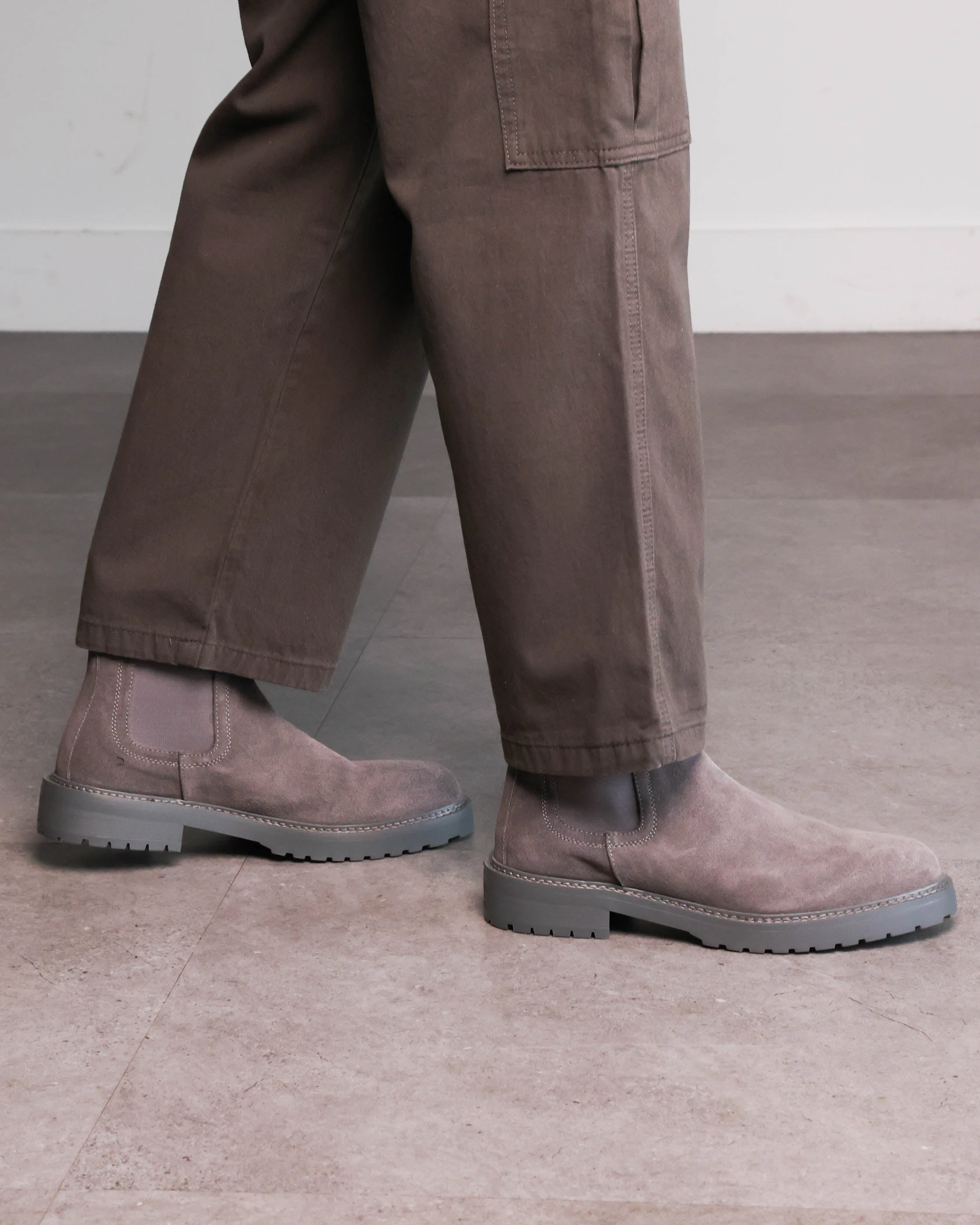 Biodegradable Components Saint Morta Chunky Chelsea Boot Dark Grey