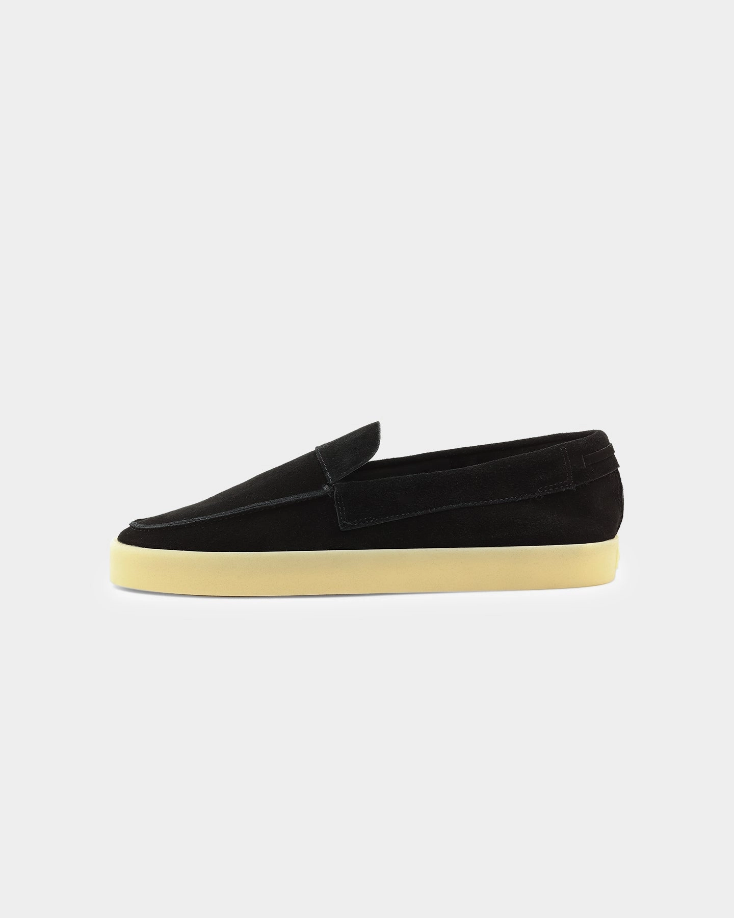 Saint Morta Hemisphere Suede Slip On Loafer Black/Gum Microfiber Interior