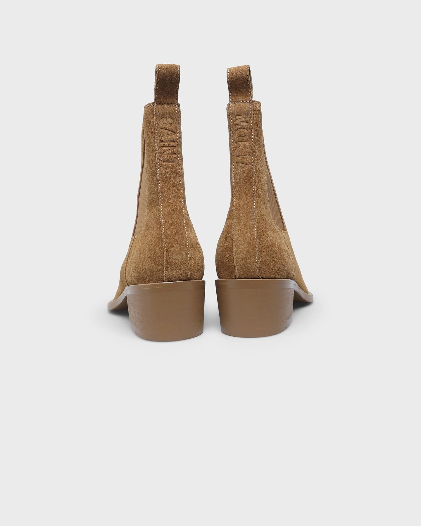 Saint Morta Nomad Pointy Toe Chelsea Boot Camel Padded