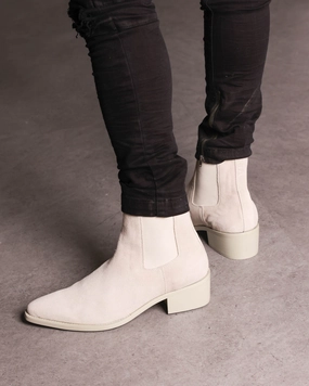 Saint Morta Nomad Pointy Toe Chelsea Boot Light Grey most stylish hardest