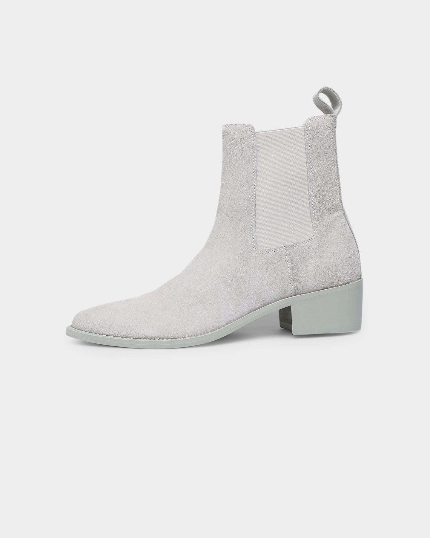 Abrasion Resistant Mesh Neutral Stability Design Saint Morta Nomad Pointy Toe Chelsea Boot Light Grey