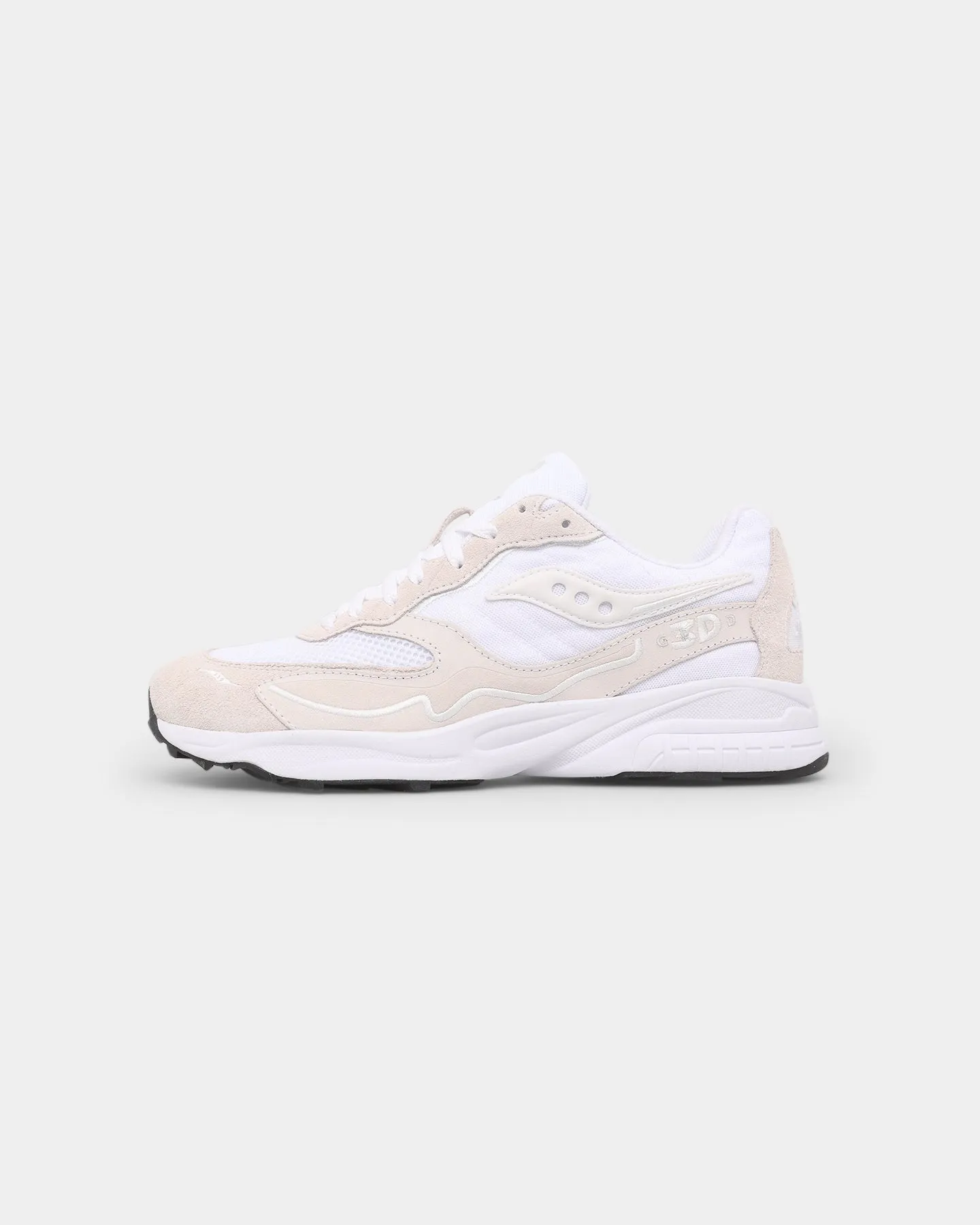 Saucony 3D Grid Hurricane White/White Padded look