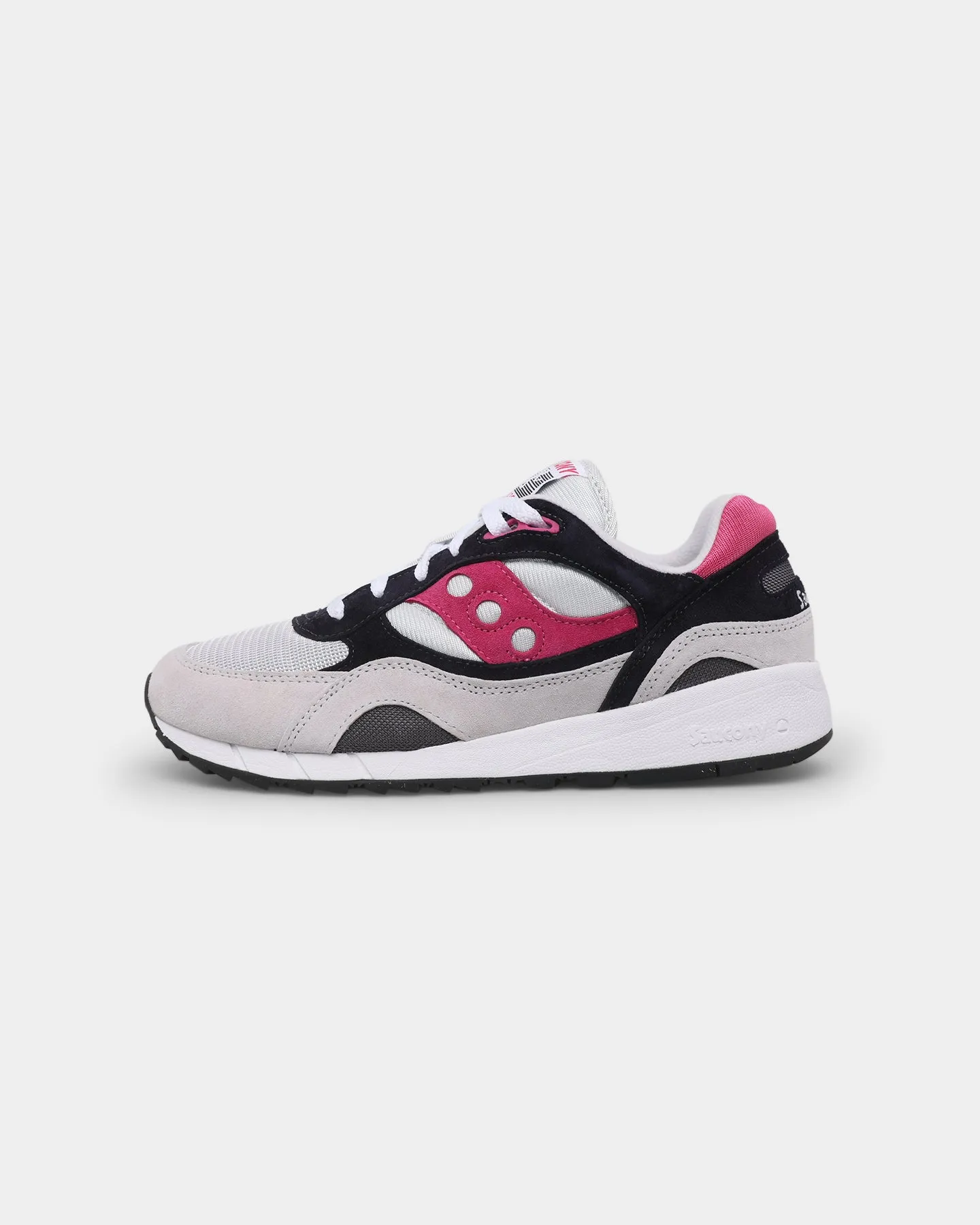 worker - style Puncture Resistant Sole Saucony Shadow 6000 Grey/Pink