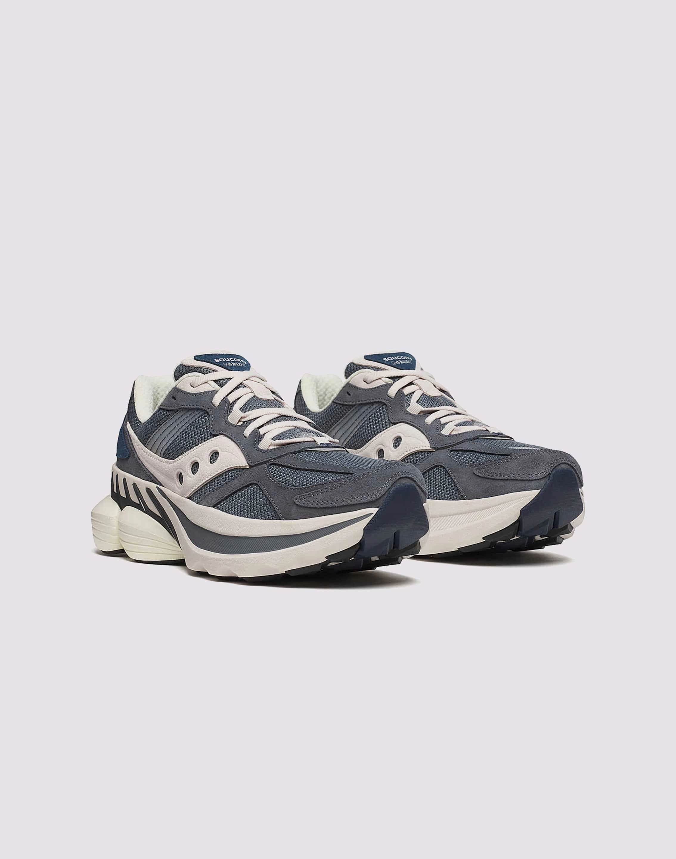 Saucony Grid NXT Suede Low Cut Design Knit Fabric Design