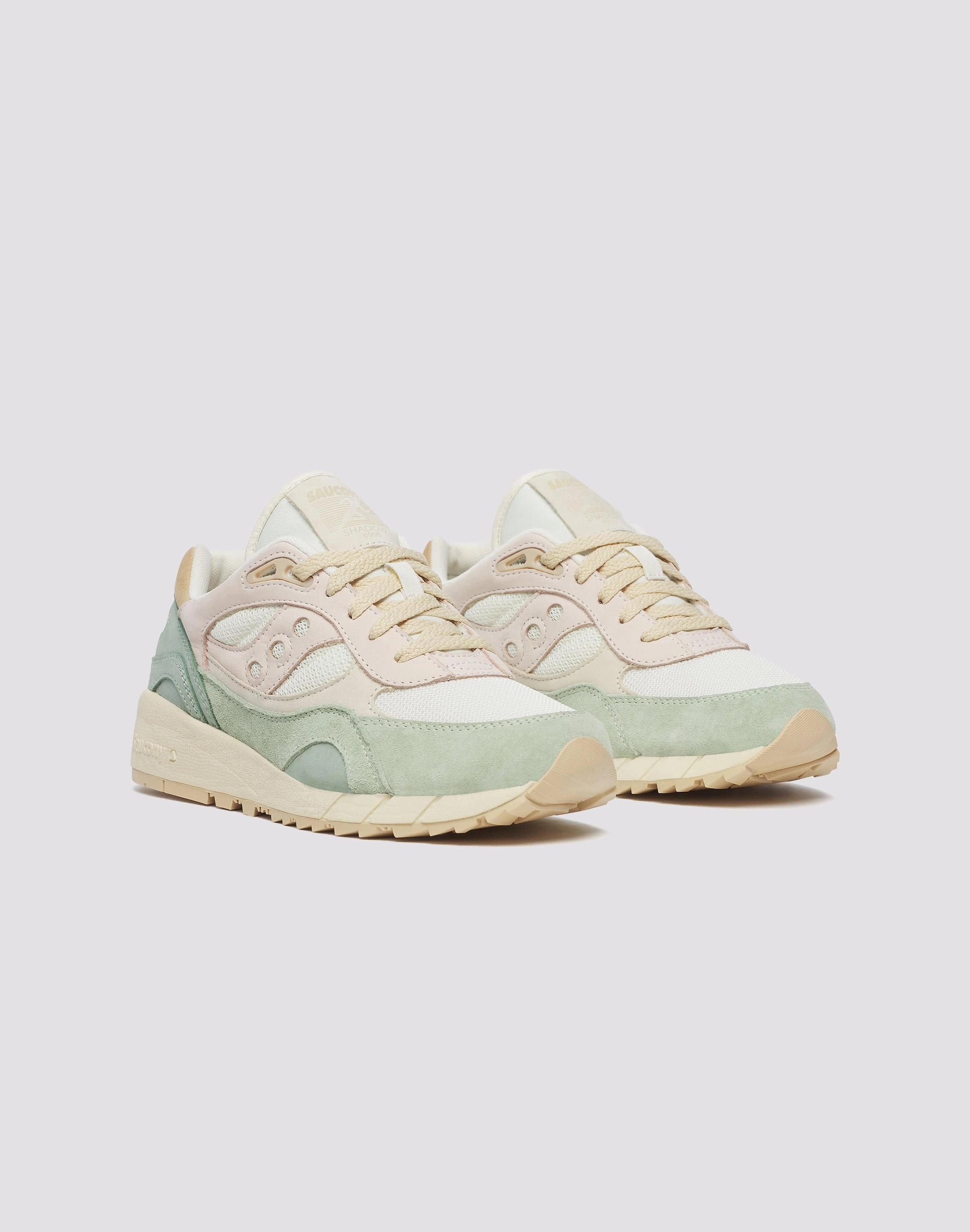 Saucony Shadow 6000 "Sail/Mint" Neutral Shade Versatile Pair