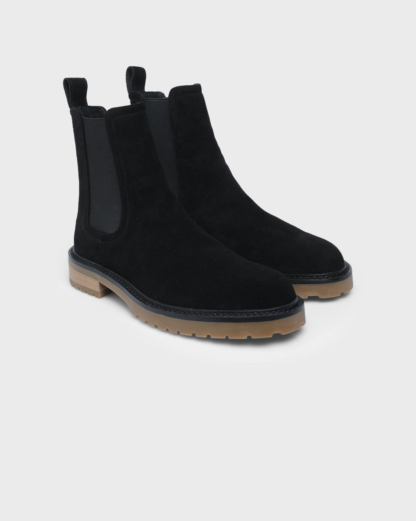Saint Morta Chunky Chelsea Boot Black/Gum men's large cushioning - level