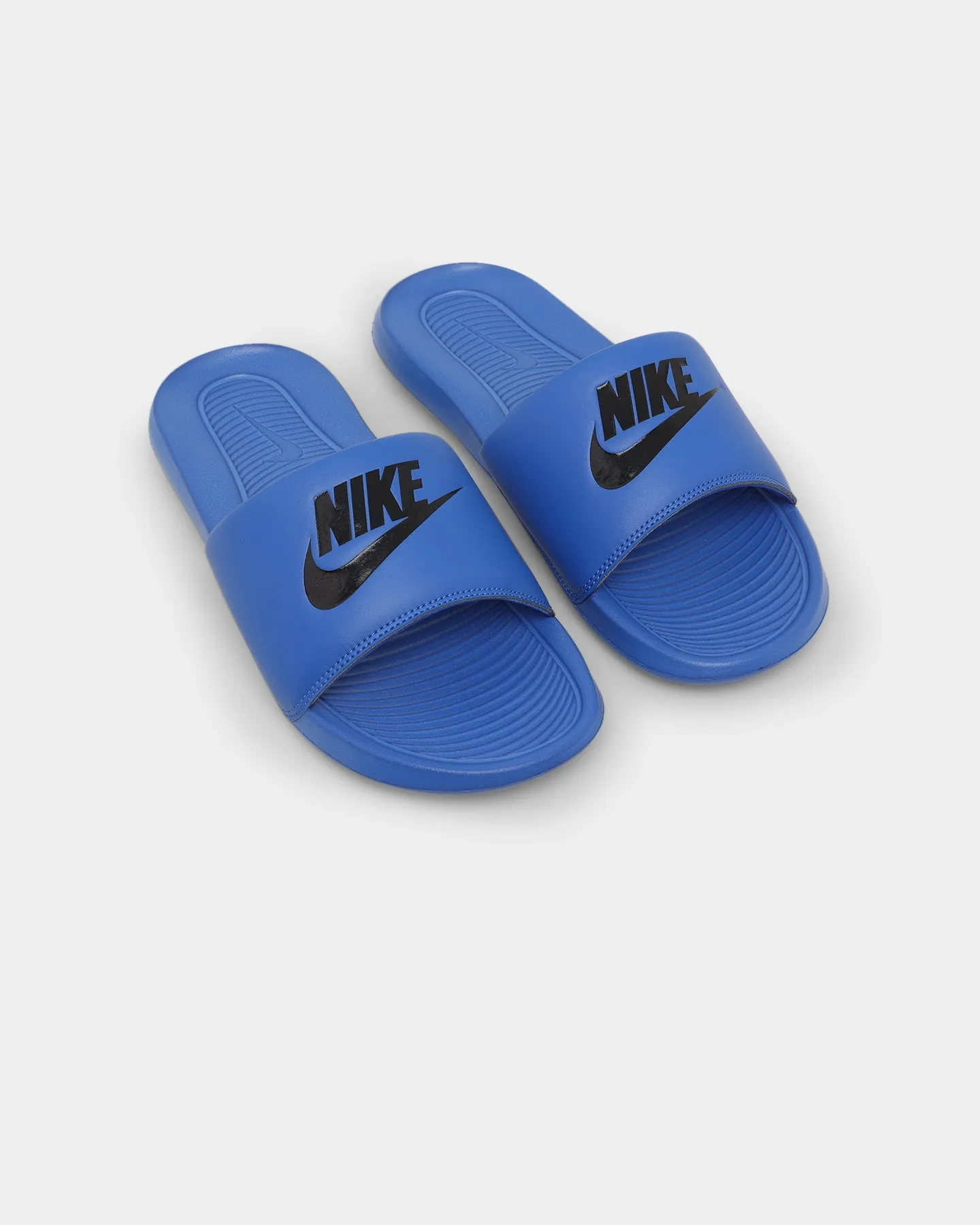 Durable Rubber Tread Pilates practitioners - specific functions Nike Victori One Slides Game Royal/Black