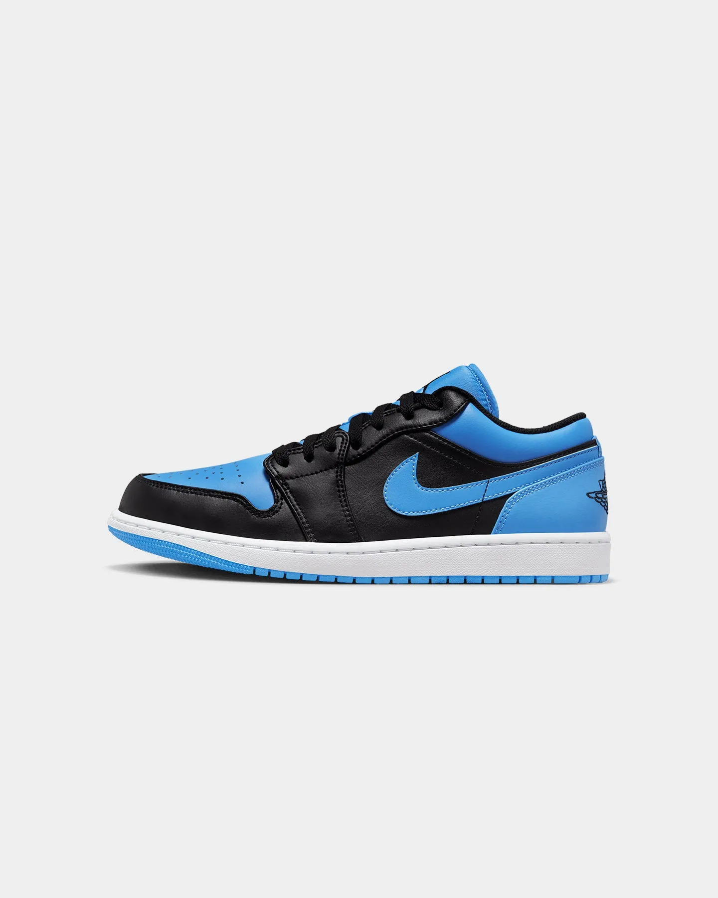 Jordan Air Jordan 1 Low "University Blue" Black/Black-University Blue Elastic Ankle Cuff