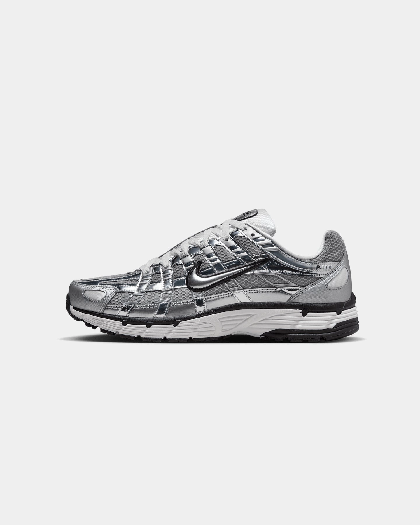 Nike P-6000 Metallic Silver Cushioned Insole molded