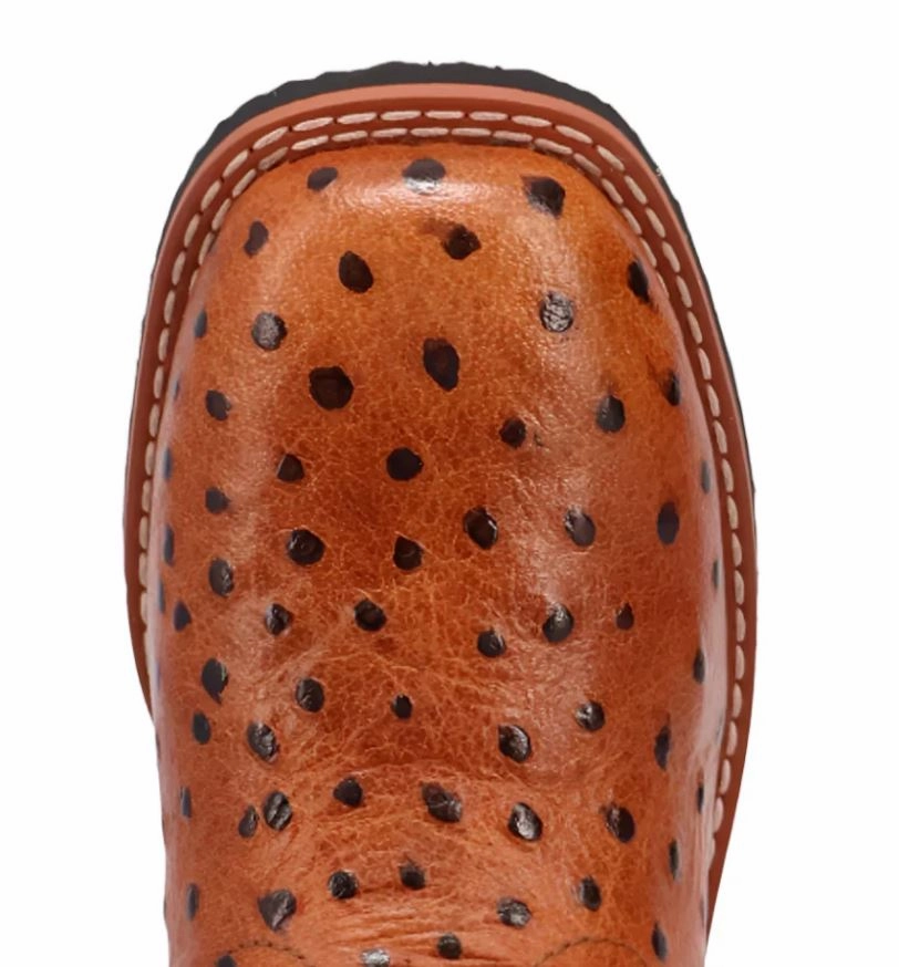 Dynamic Arch Support Rugged Built Daily Walks DPC5008 Dan Post Jet Leather Youth Cowboy Boot - Tan Cognac