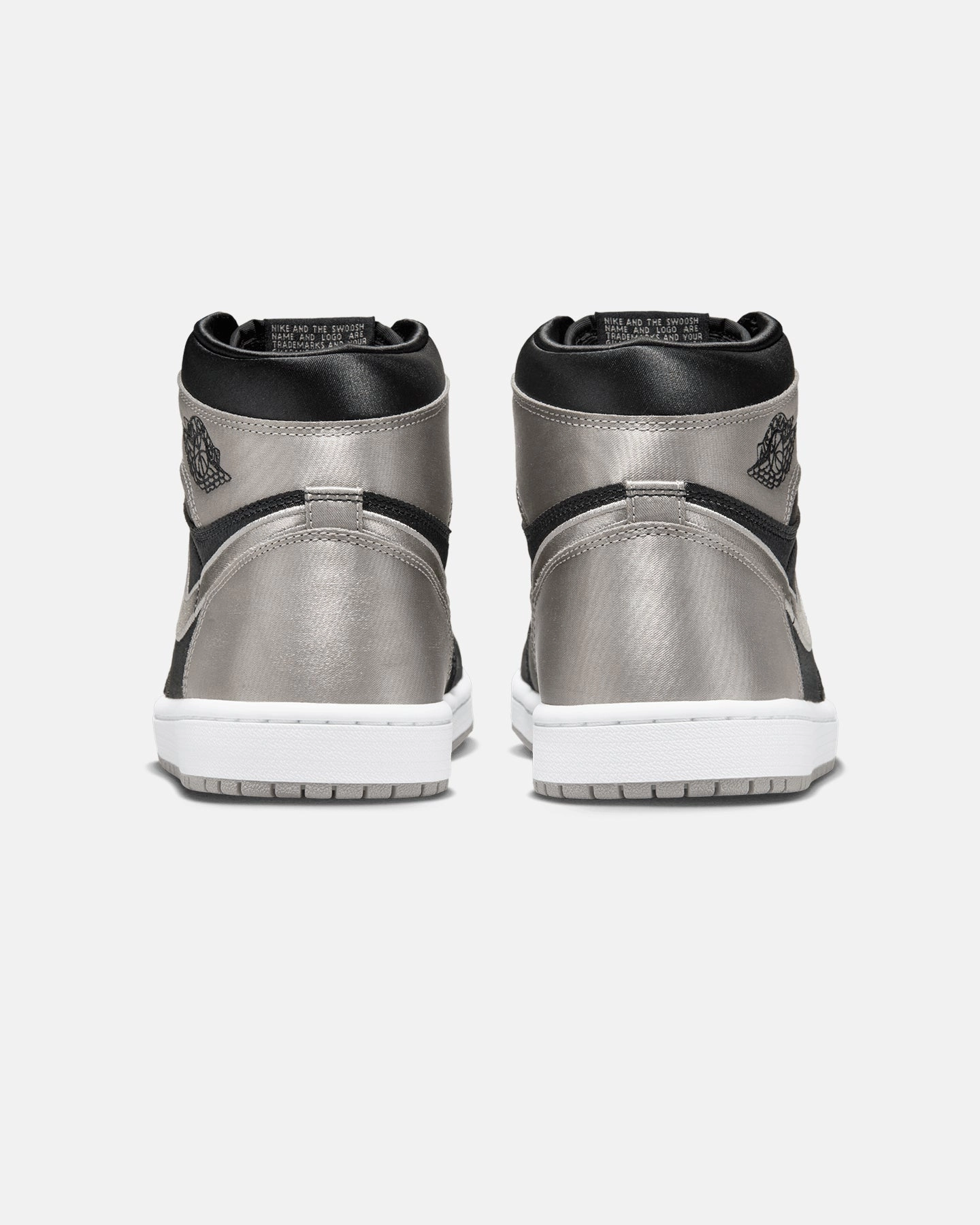 Anti Fatigue Footbed Arch Stability Technology Jordan Women's Air Jordan 1 Retro High OG "Satin Shadow" Black/Medium Grey