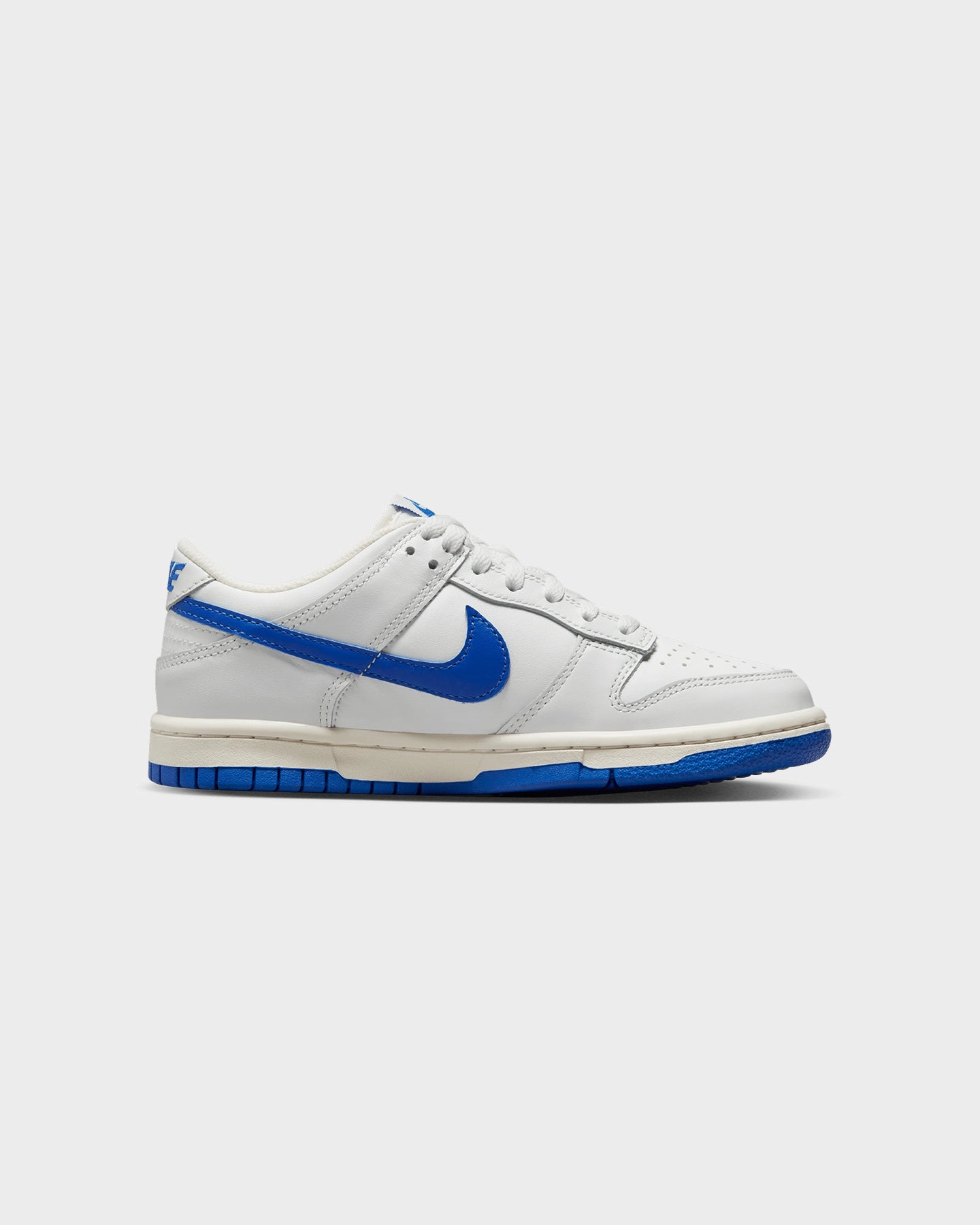 Nike Kids' Dunk Low "White Royal" (GS) Summit White/Hyper Royal Speed Fit Shock Diffusing