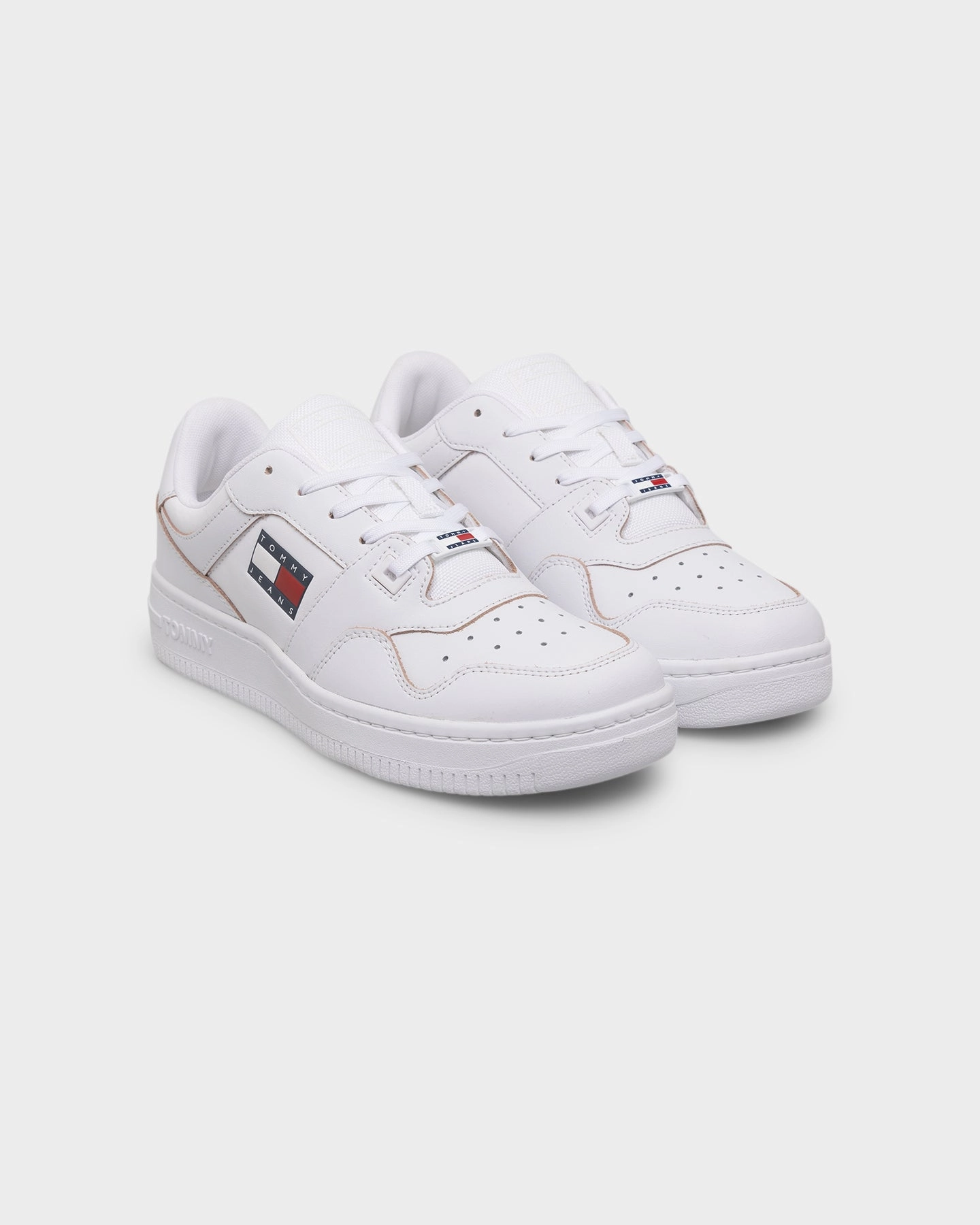 Tommy Jeans Women's Etch Basketball Trainers White Dynamic Flex Sole