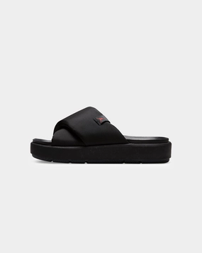 Non-marking sole Pointed - toe Jordan Women's Jordan Sophia Slides Black/Fire Red-Black