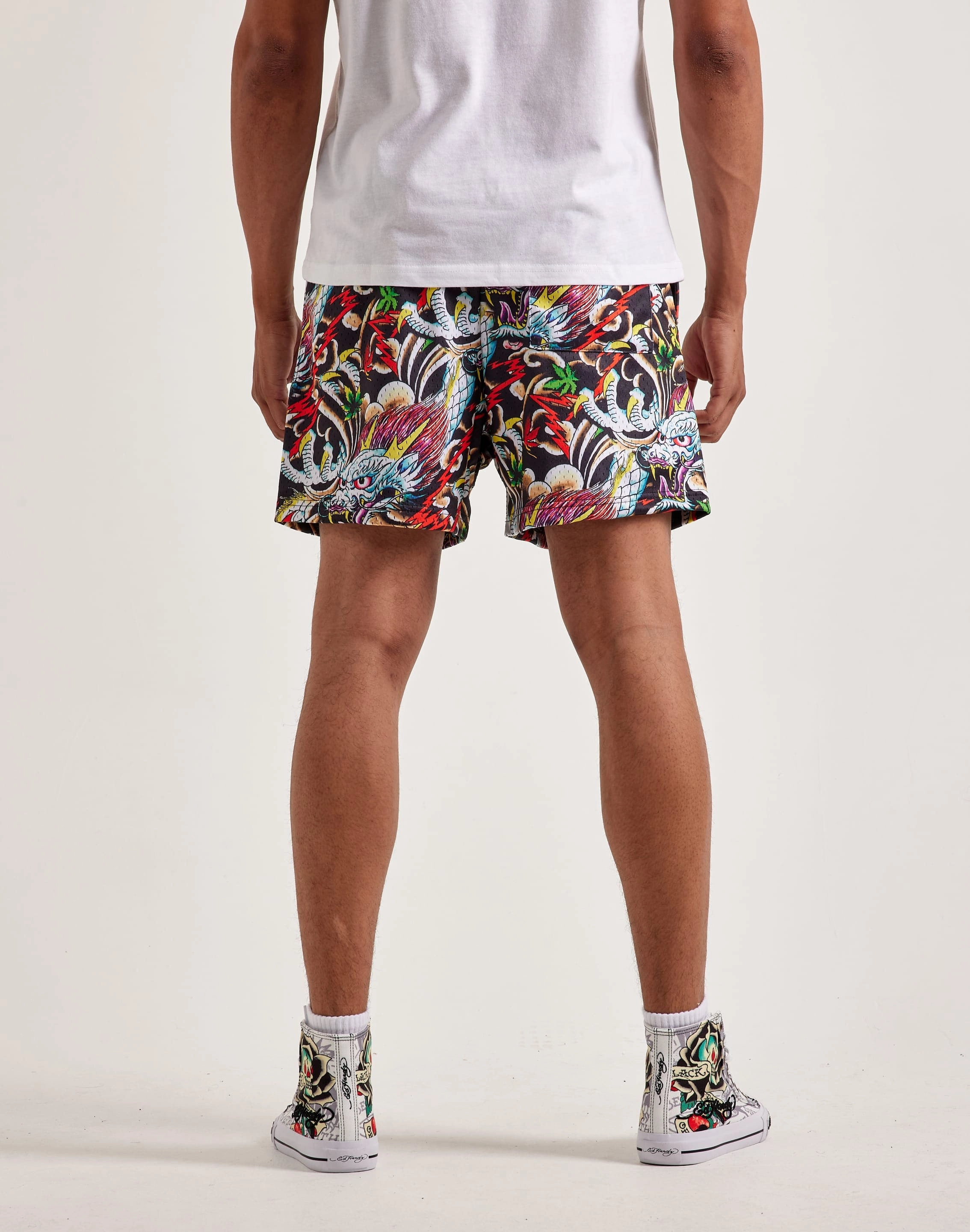 All-around traction most lightweight Ed Hardy Dragon Mesh Shorts